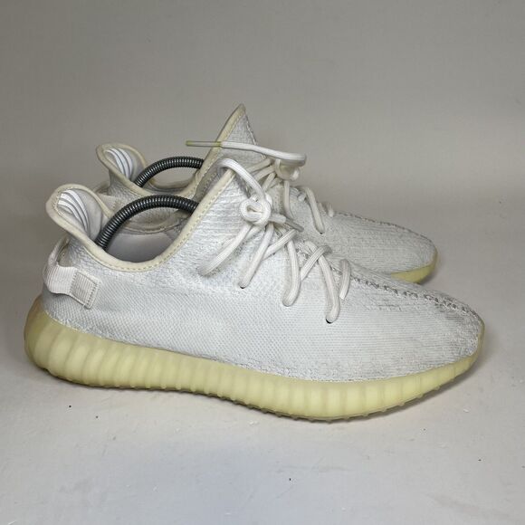 Adidas Yeezy Boost 350 V2 Cream White Shoes - Picture 4 of 9